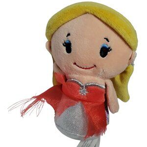 Hallmark Itty Bitty Holiday Barbie 4 inch Plush Red Dress Blonde Stuffed Animal
